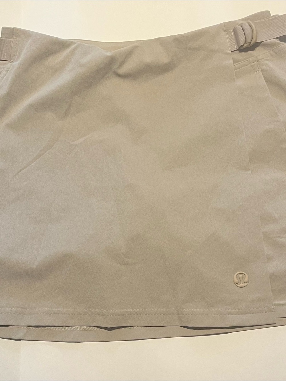 Lululemon Light Beige Athletic wrapped front skort